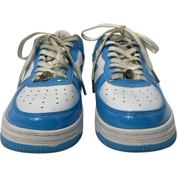 BAPE STA Icon #1 Ladies Sneakers Baby Blue Patent Leather Men\'s Size 8 Skater main image 8